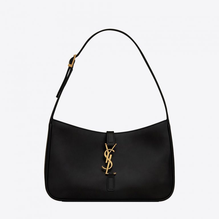 Saint Laurent YSL Women LE 5 A 7 Hobo Bag in Matte PythonBlack