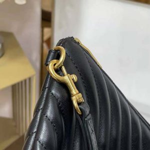 Saint Laurent Ysl Chevron Monogram A5 Wristlet Bag