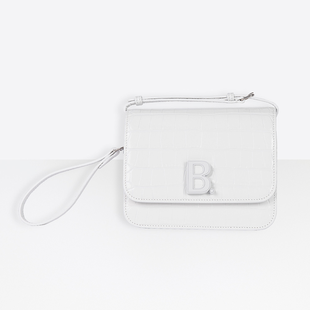 balenciaga b bag white