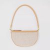 Burberry Women Embossed Logo Canvas and Leather Olympia Pouch