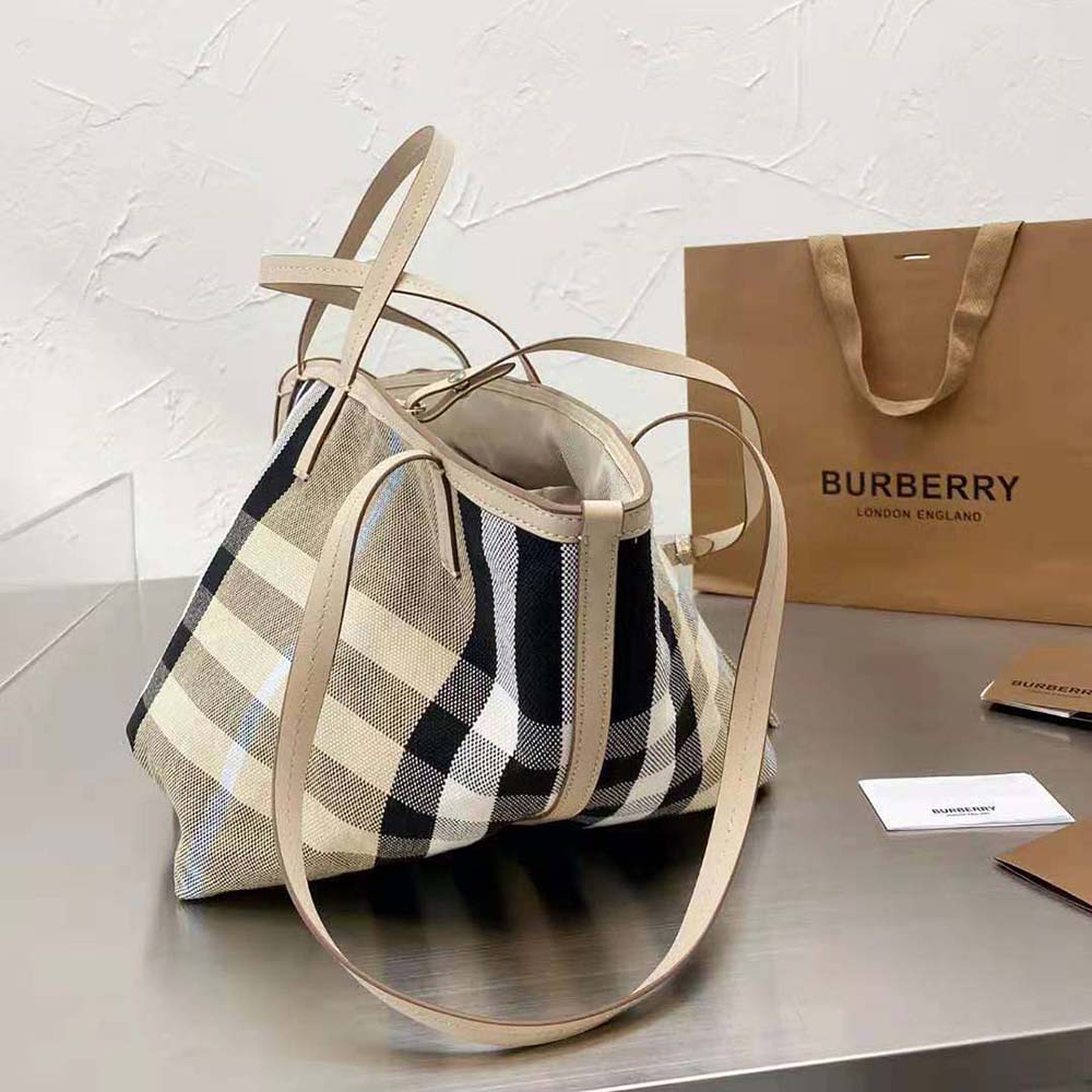 Burberry Check Beach Tote