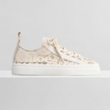 Chloe Women Lauren Sneaker in Lace-Sandy
