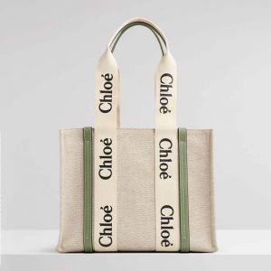 chloe tote green