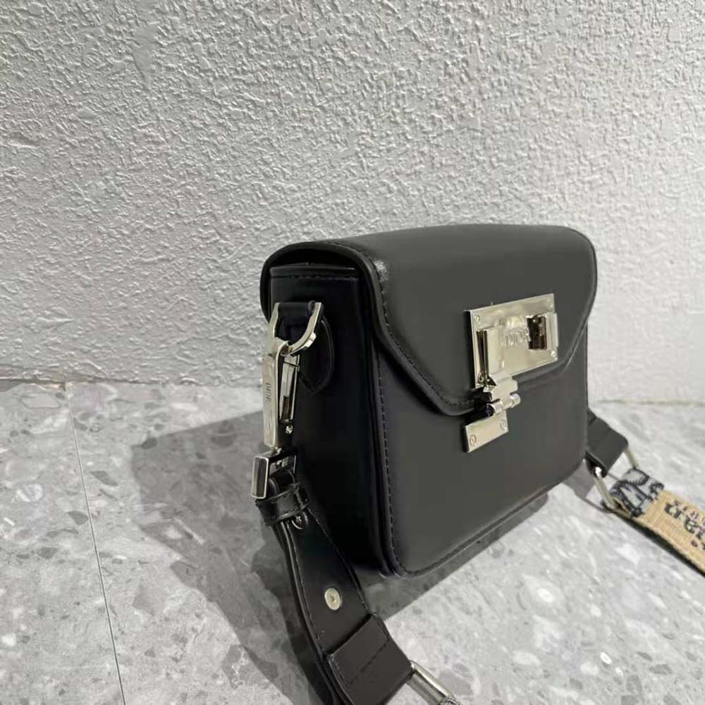 Dior Men Messenger Pouch Black Smooth Calfskin (8) Dior Men Messenger Pouch Black Smooth Calfskin