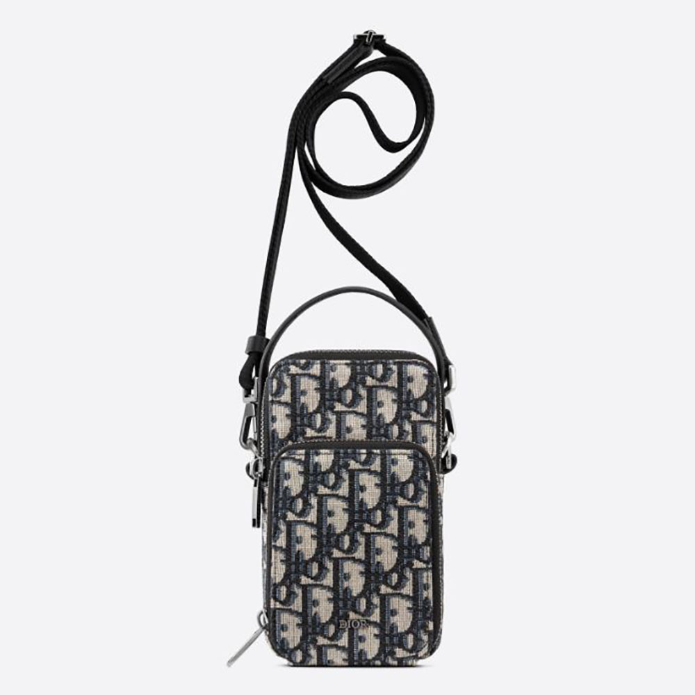 Dior - Weekender 40 Bag Beige and Black Maxi Dior Oblique Jacquard - Men