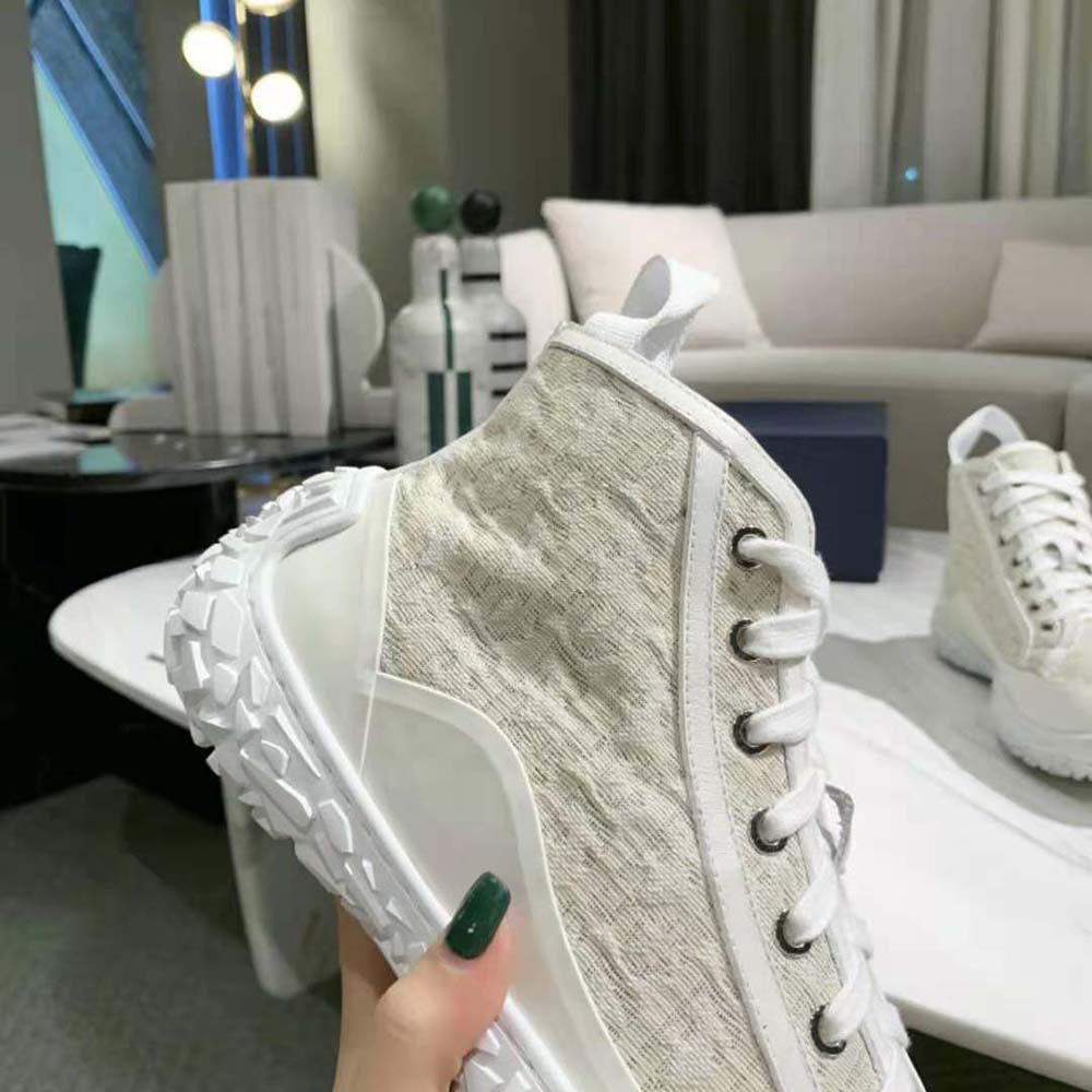 Dior Unisex B28 High-top Sneaker Off-White Dior Oblique Jacquard