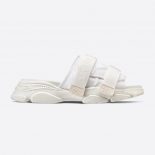 Dior Women D-Wander Slide White Camouflage Technical Fabric