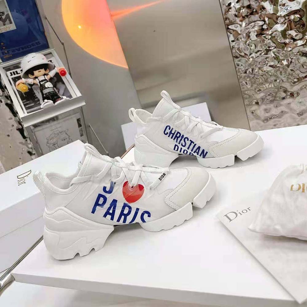 Dior Women D-connect Sneaker White J Adior Paris Technical Fabric