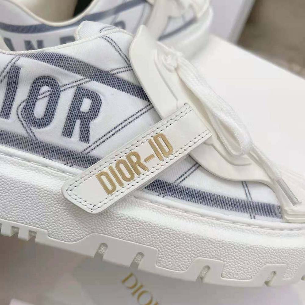 Dior-ID Sneaker White and French Blue Technical Fabric