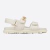 Dior Women Dioract Sandal White Lambskin 12 Dior Women Dioract Sandal White Lambskin