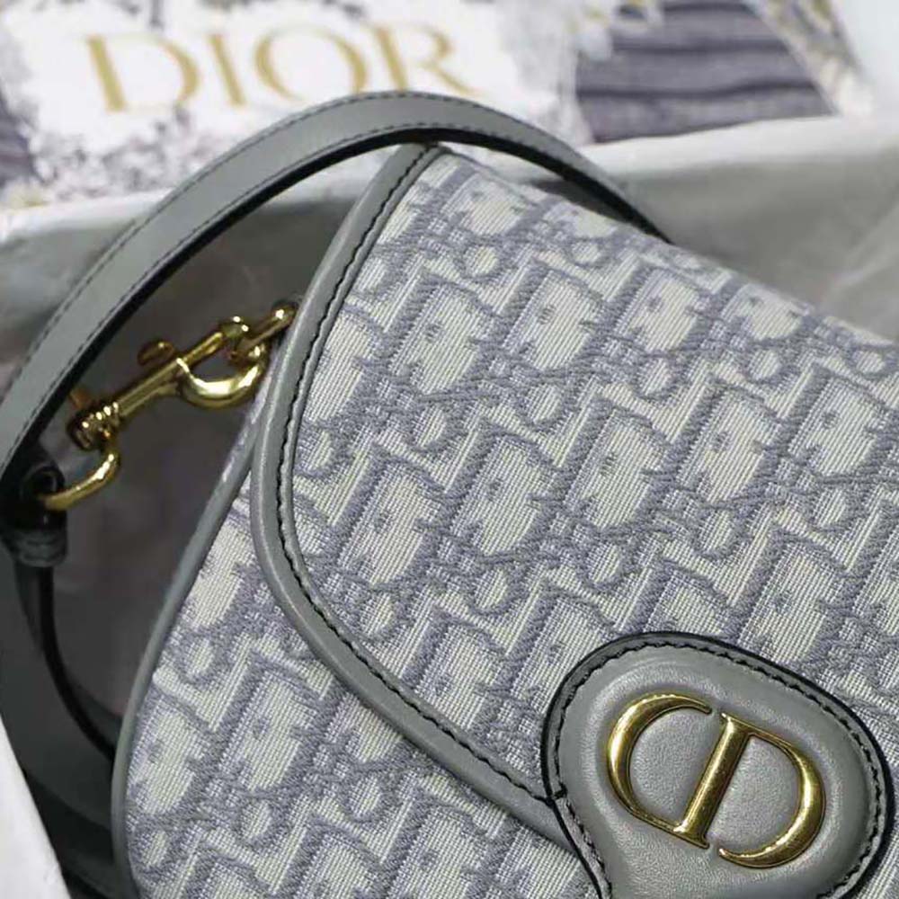Dior Bobby Bag Medium Dior Oblique Jacquard Gray
