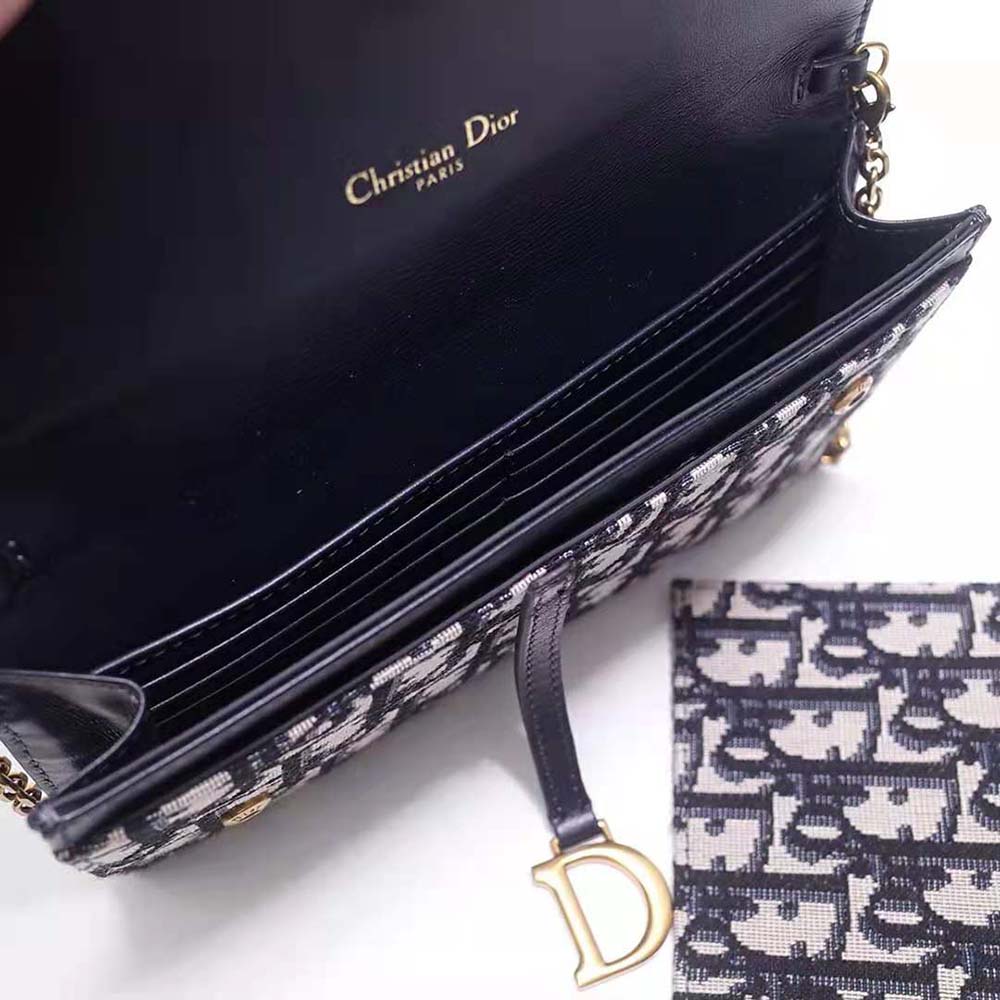 Dior Women's Oblique Saddle Wallet
