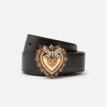 Dolce Gabbana D&G Women Devotion Belt in Lux Leather