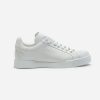 Dolce Gabbana D&G Women Portofino Sneakers in Nappa Leather and Rubber Toe-Cap-White