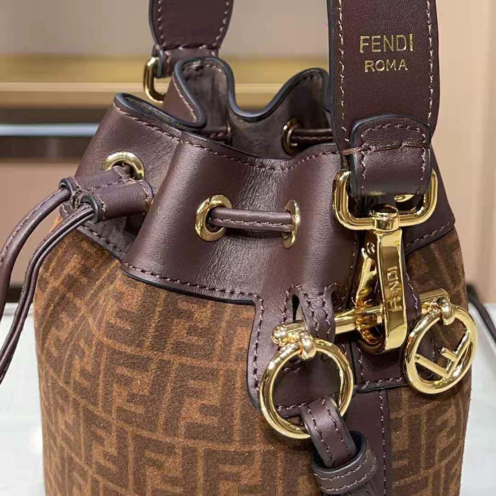 Fendi Mon Tresor Brown Leather Mini-Bag Brown