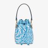 Fendi Women Mon Tresor Glazed Canvas Mini-Bag-Blue 11 Fendi Women Mon Tresor Glazed Canvas Mini-Bag