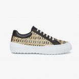 Fendi Women Sneakers Natural Raffia Low-Tops-Beige