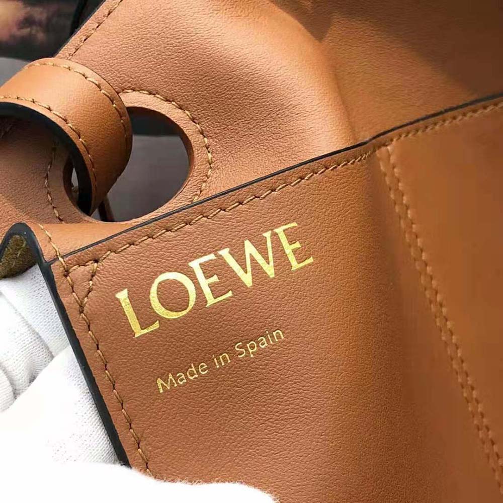 Shop LOEWE Small Inflated Anagram Tote in classic calfskin (A717S72X24  2586, A717S72X24) by MilanoStyle