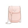 Prada Women Brushed Leather Mini-Bag-Pink