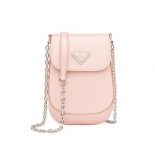 Prada Women Brushed Leather Mini-Bag-Pink
