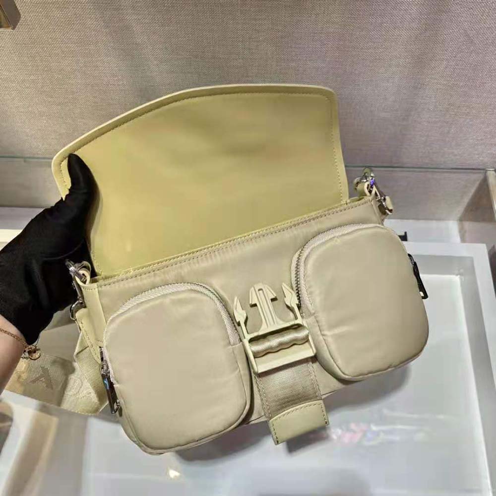 Prada Women Pocket Nylon and Brushed Leather Bag 6 Prada Women Pocket Nylon and Brushed Leather Bag - Image 6