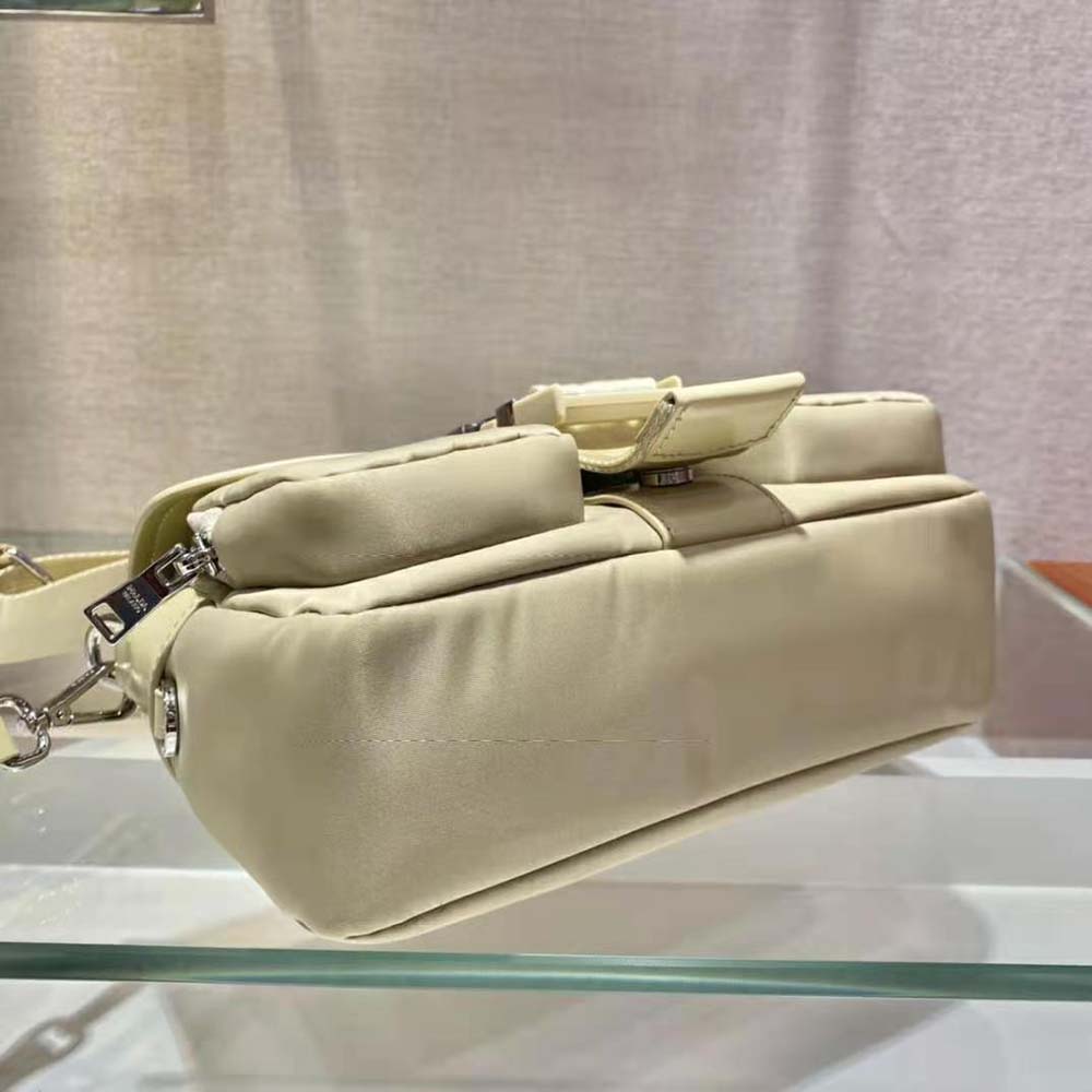 Prada Women Pocket Nylon and Brushed Leather Bag 5 Prada Women Pocket Nylon and Brushed Leather Bag - Image 5