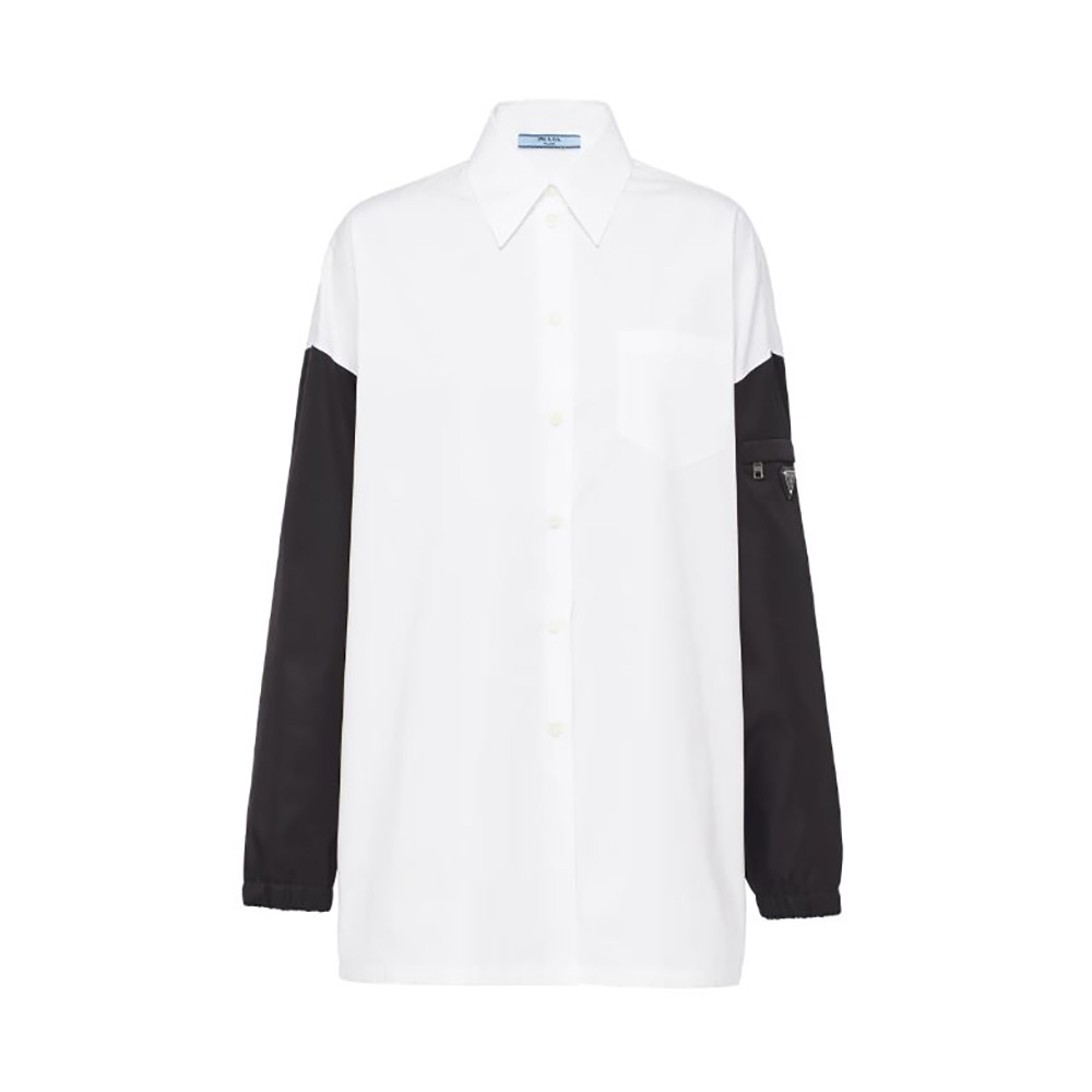 Prada Women Poplin Shirt-White