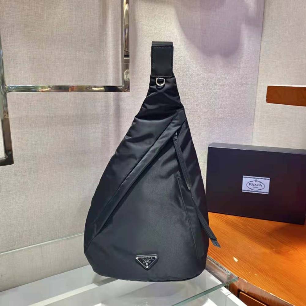 Prada Women Re-Nylon and Leather Backpack-Black 2 Prada Women Re-Nylon and Leather Backpack-Black - Image 2