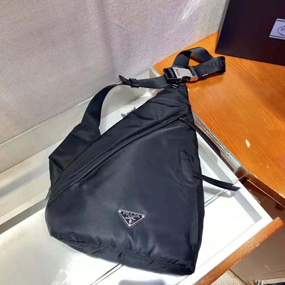 Prada Women Re-Nylon and Leather Backpack-Black 7 Prada Women Re-Nylon and Leather Backpack-Black - Image 7