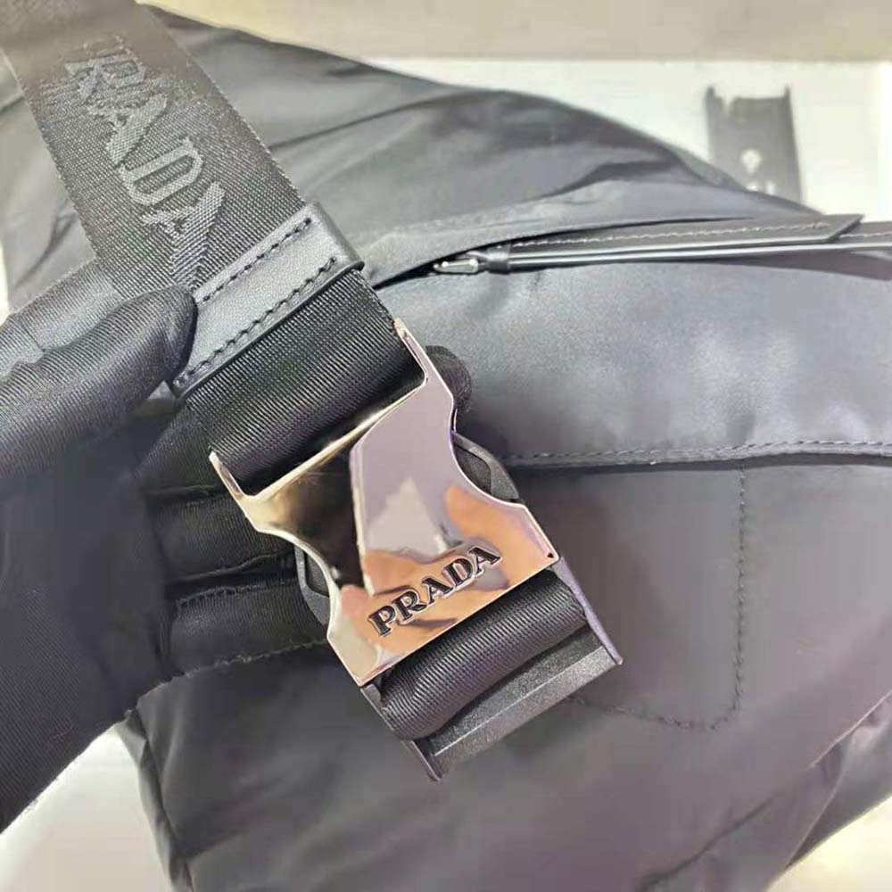 Prada Women Re-Nylon and Leather Backpack-Black 9 Prada Women Re-Nylon and Leather Backpack-Black - Image 9