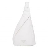 Prada Women Re-Nylon and Leather Backpack-white