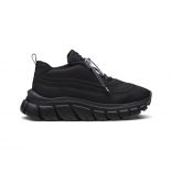 Prada Women Rush Gabardine Re-Nylon Sneakers-Black