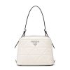 Prada Women Spectrum Small Leather Bag-White