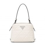 Prada Women Spectrum Small Leather Bag-White