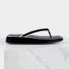 Roger Vivier Women Slide Thong Mules in Patent Leather-Black