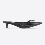 Balenciaga Women Scrunch Knife 40mm Mule in Black