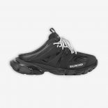 Balenciaga Women Track Mule in Black Mesh and Nylon