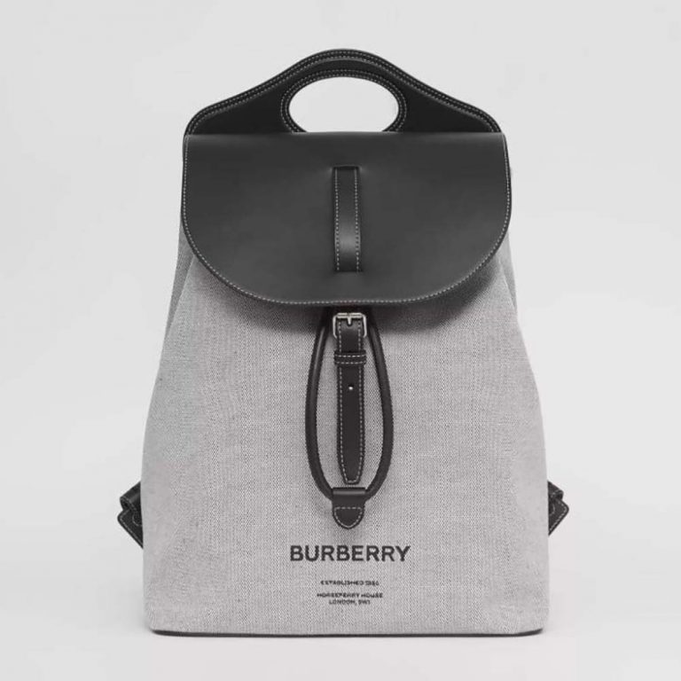 Burberry Men Horseferry Print Canvas Pocket Messenger Bag