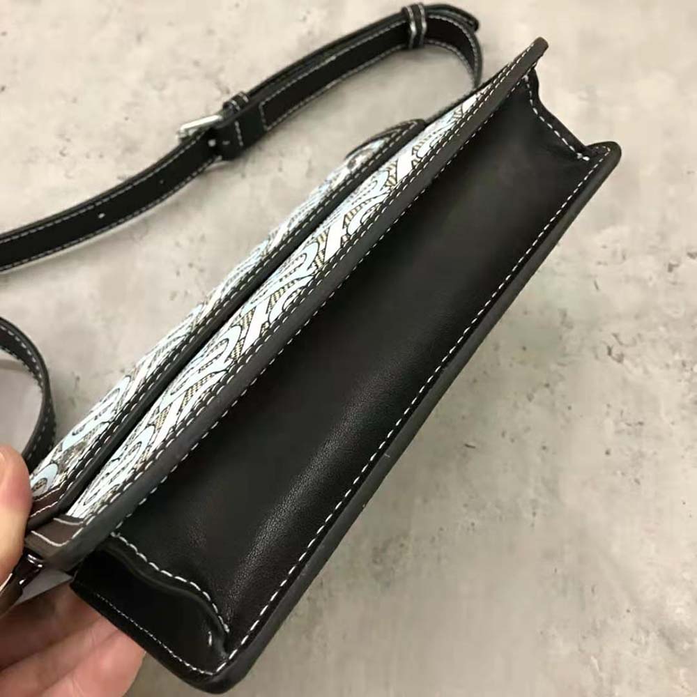 burberry monogram print crossbody wallet