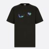 Dior Men Oversized Dior and Kenny Scharf T-shirt Black Cotton Jersey