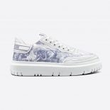 Dior Women Addict Sneaker French Blue Toile de Jouy Technical Fabric
