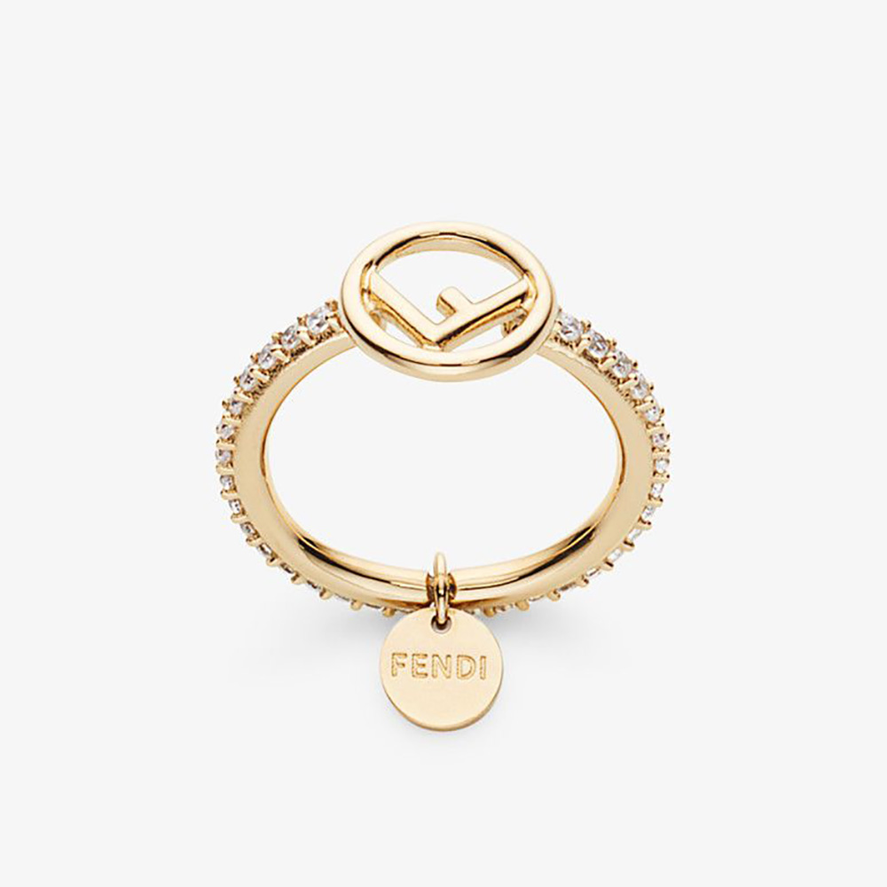 FF Ring - Gold-coloured ring | Fendi