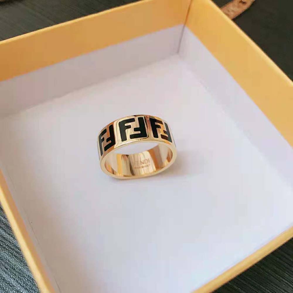 fendi ff ring gold