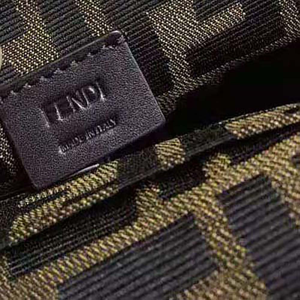 Fendi Women Mini Baguette Brown Fabric Bag 10 Fendi Women Mini Baguette Brown Fabric Bag - Image 10