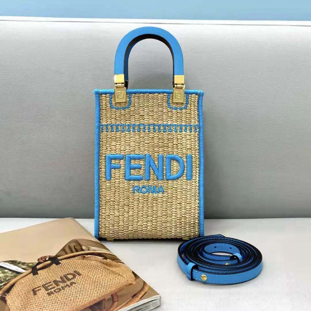 Straw Bags Are In And I Love This Fendi Sunshine Shopper - PurseBlog