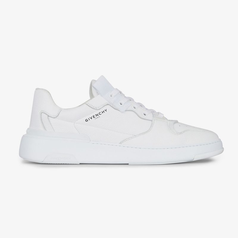 Givenchy Men Wing Low Sneakers in Satin-Black