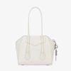 Givenchy Women Mini Antigona Lock in Box Leather-white