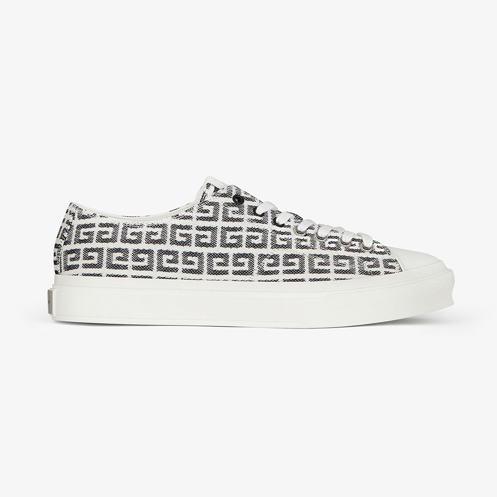 Givenchy Women Sneakers City in Canvas and Leather-Black