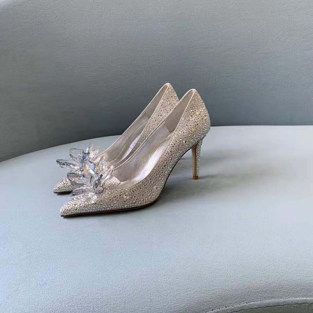 JIMMY CHOO Cinderella Shoes AVRIL Review, Crystal Pumps, Luxury Haul