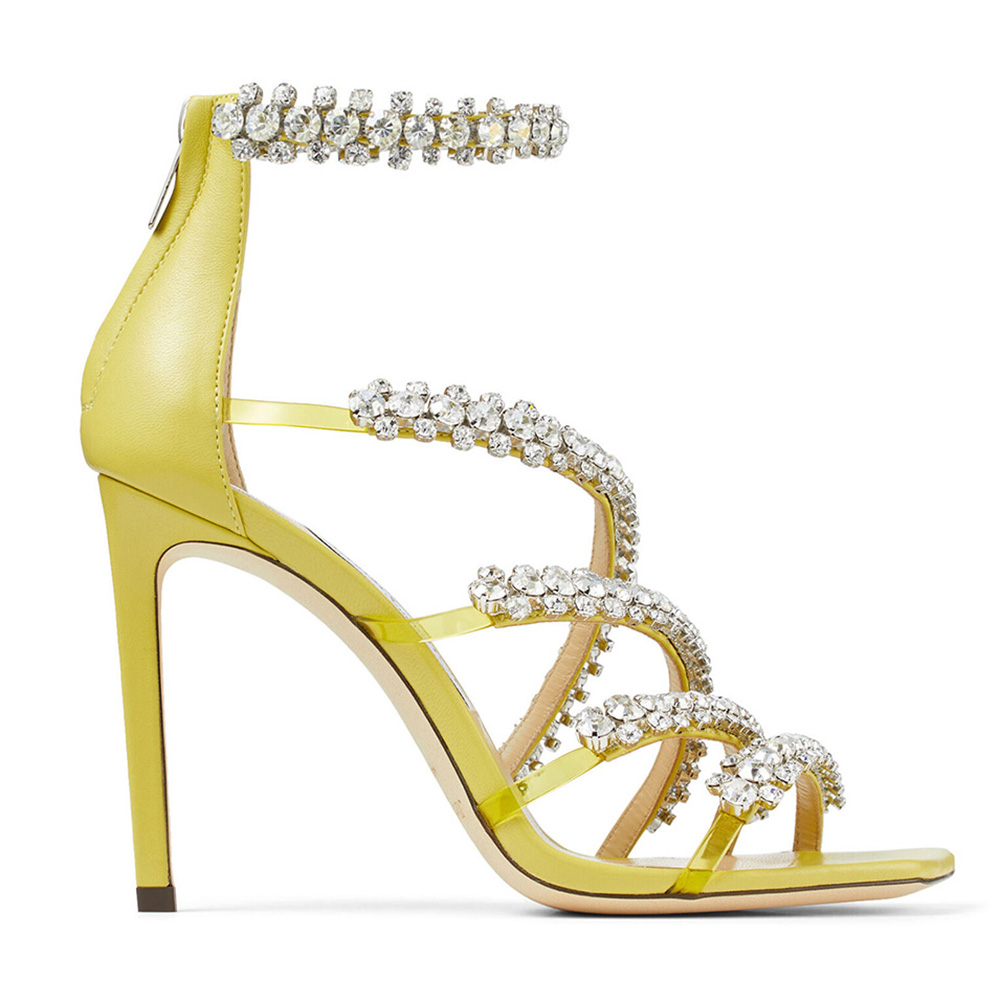 Jimmy Choo Women Josefine 100 Sunbleached Nappa Sandals with